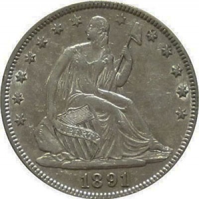 Seated Liberty Half Dollars, Second Arrows at Date Removed (1875-1891)