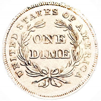 Seated Liberty Dimes, No Stars (1837-1838)