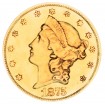 Coronet Head Gold Double Eagle, Twenty D - With Motto (1866-1876)