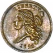 Liberty Cap Half Penny, Head Facing Left (1793)