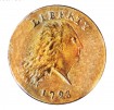 Flowing Hair Penny, Wreath Reverse (1793)