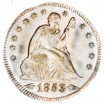 Seated Liberty Quarter Dollars, First Arrows at Date - Reverse Rays (1853)