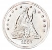 Seated Liberty Quarter Dollars, Motto Above Eagle (1866-1873)